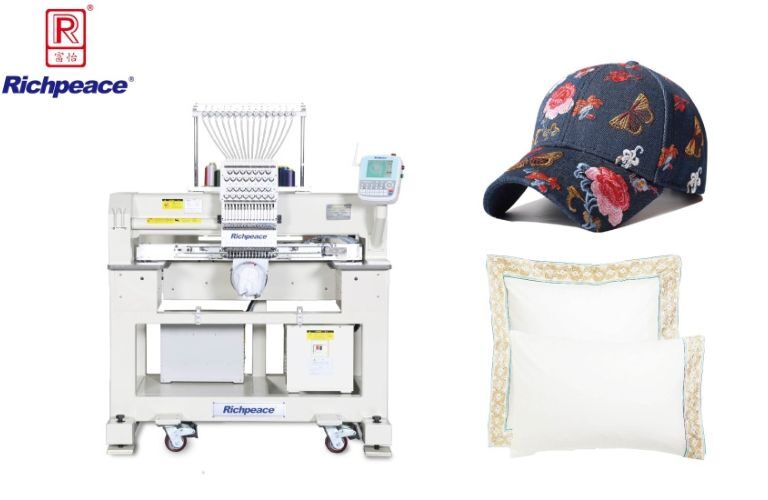 Richpeace Precision Single Head Cap Tubular Embroidery Machine (1)